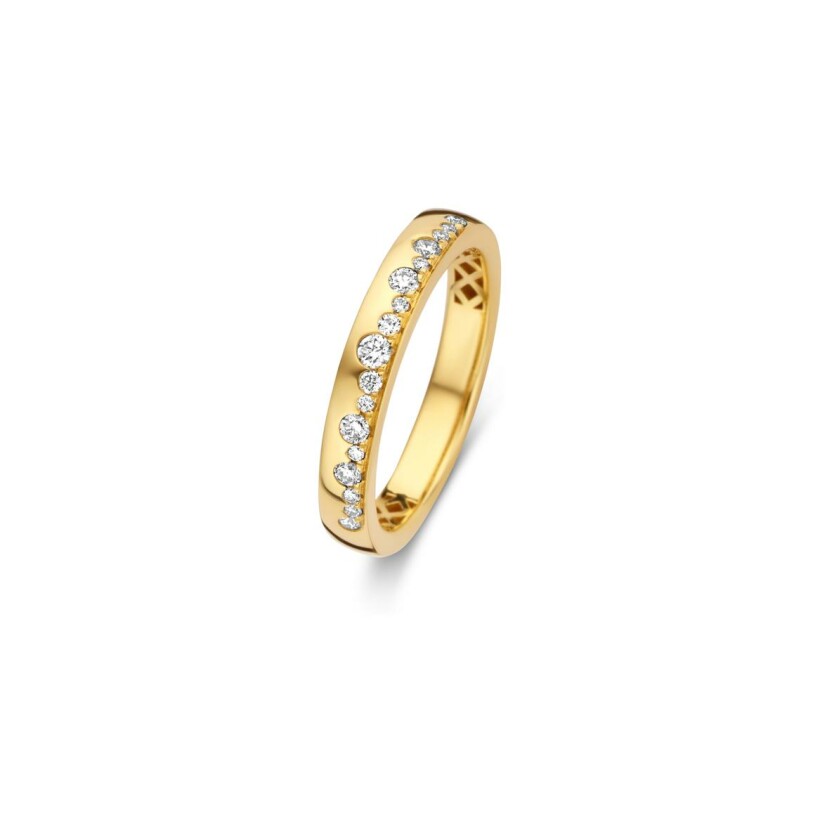 Bague One More Ischia Basic en or jaune et diamants