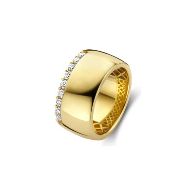 Bague en or jaune et diamants