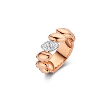 Bague One More Vulsini en or blanc, or rose et diamants