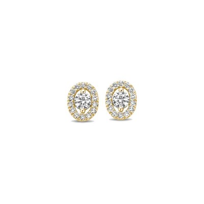 Puces d'oreilles One More Salina en or jaune et diamants