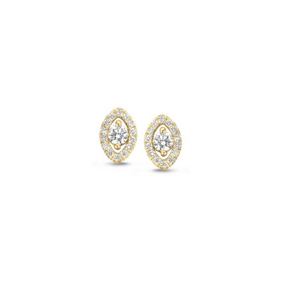 Puces d'oreilles One More Salina en or jaune et diamants