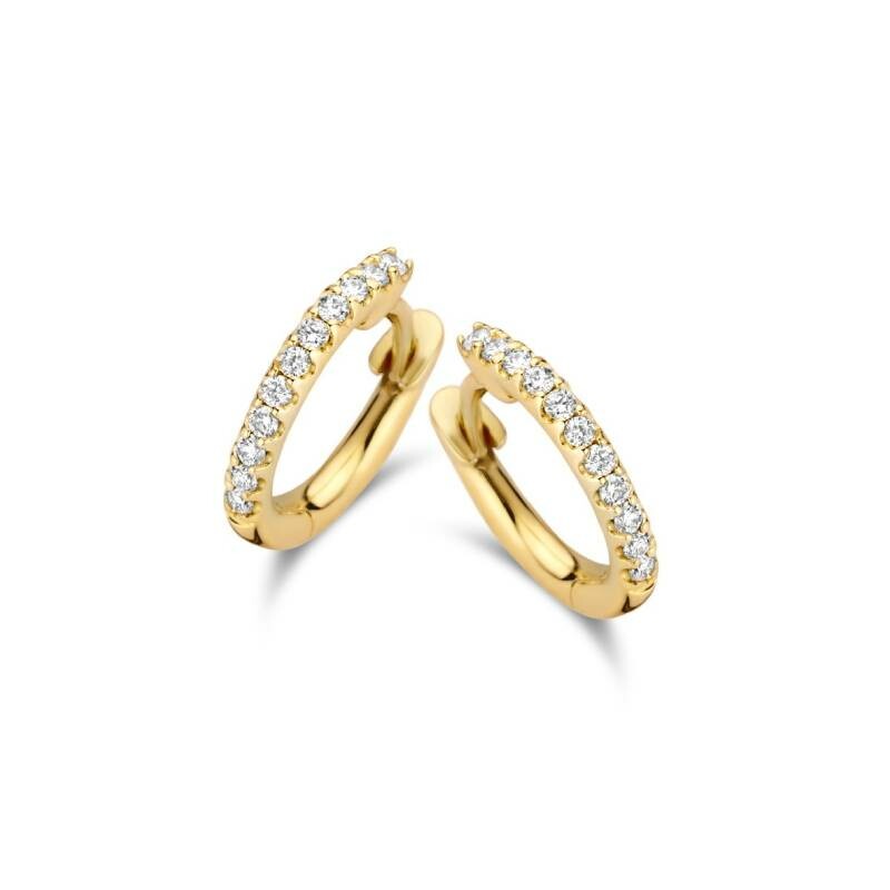 Boucles d'oreilles One more Ischia Basics en or jaune et diamants