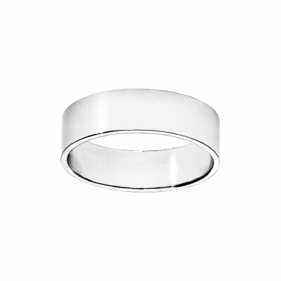 Alliance ruban 6mm argent