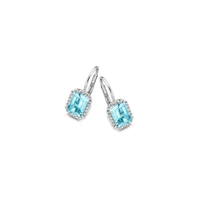 Boucles d'oreilles en or blanc
