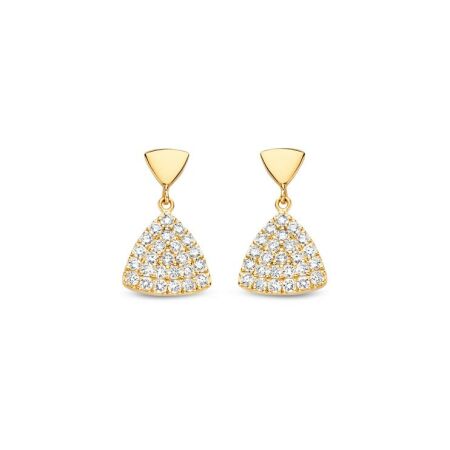 Boucles d'oreilles One More Eolo en or jaune et diamants