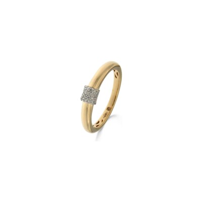 Bague en or bicolore