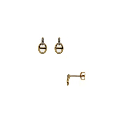 Boucles d'oreilles en or jaune