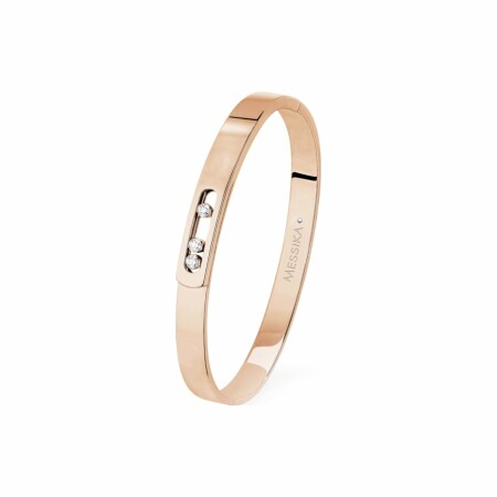 Messika Move Noa bangle bracelet, rose gold, diamonds