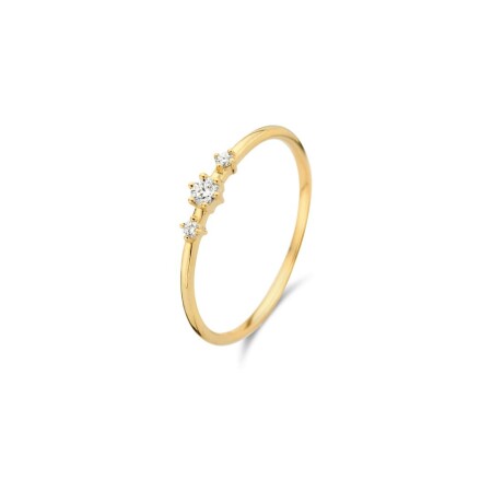 Bague en or jaune et diamants