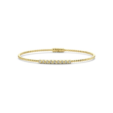 Bracelet en or jaune et diamants