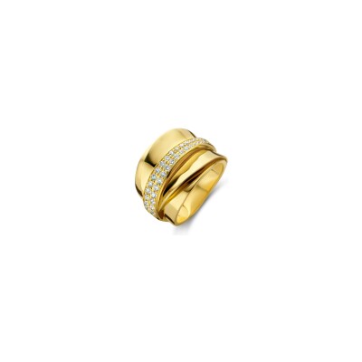 Bague, en or jaune et diamants