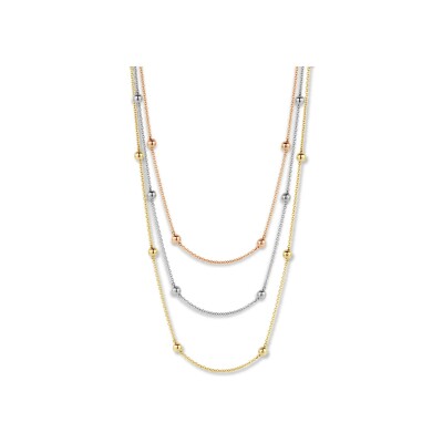 Collier en or tricolore