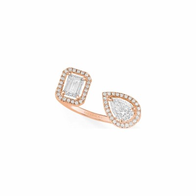 Messika Toi & Moi ring, rose gold, diamonds