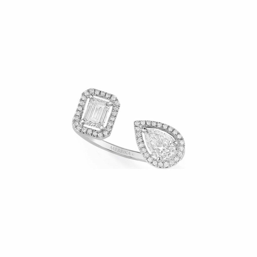 Messika Toi & Moi Ring, white gold, diamonds