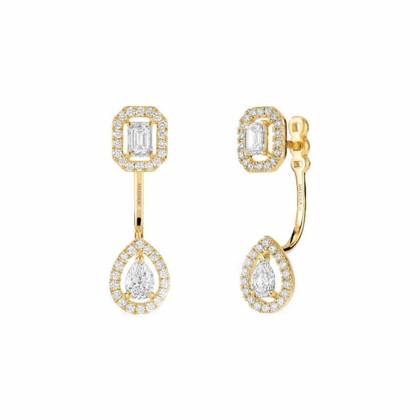 Messika Toi & Moi earrings, yellow gold, diamonds