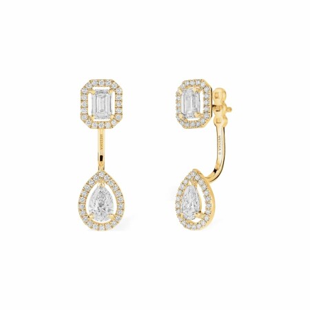 Boucles d'oreilles Messika Toi & Moi en or jaune et diamants