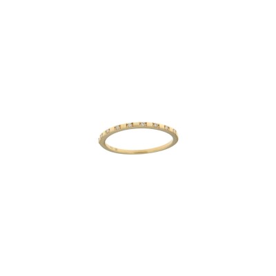 Bague en or jaune et diamants