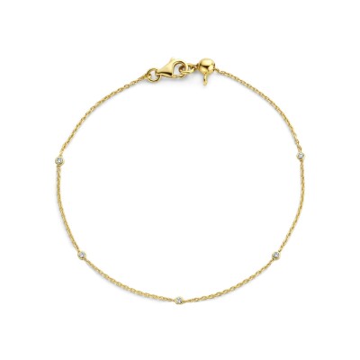 Bracelet en or jaune et diamant