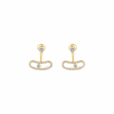 Boucles d'oreilles Messika Move Uno en or jaune et diamants