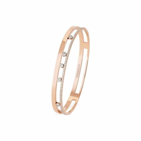 Messika Bangle Move Romane bracelet, rose gold, diamonds