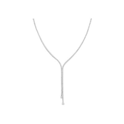 Collier en or blanc et diamant