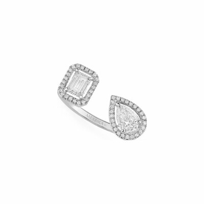 Bague Messika My Twin Toi & Moi en or blanc et diamants 2x0.25ct