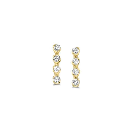 Boucles d'oreilles One More Ischia Basics en or jaune et diamants