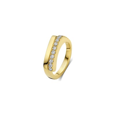 Bague en or jaune et diamant