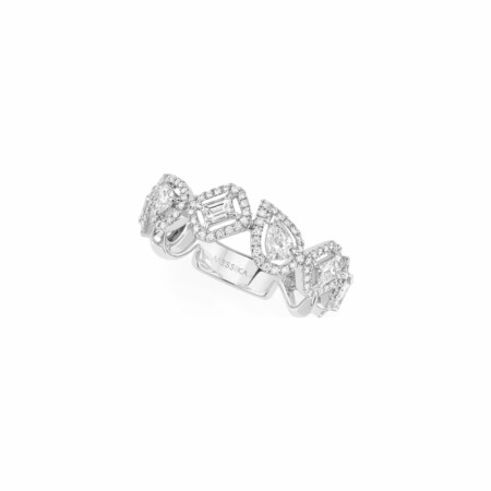 Messika My Twin Toi & Moi wedding ring, white gold, diamonds