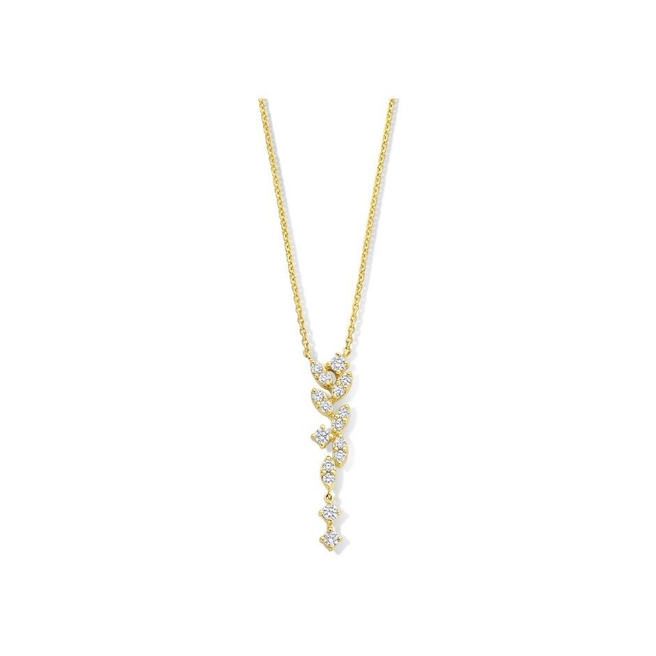 Collier en or jaune et diamants