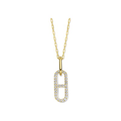 Pendentif en or jaune et diamants