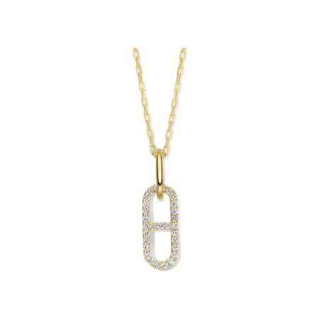 Pendentif en or jaune et diamants