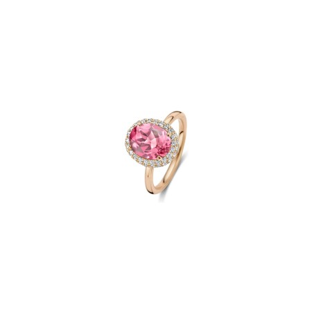 Bague One More Etna en or rose, diamants et tourmaline