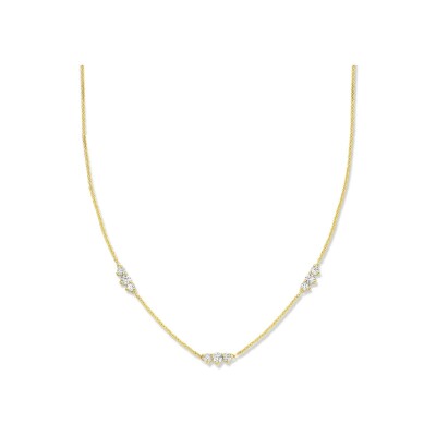 Collier en or jaune et diamants