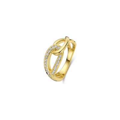 Bague en or jaune et diamant