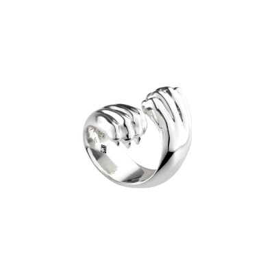 Bague Christofle Patte de lion en argent, taille 55