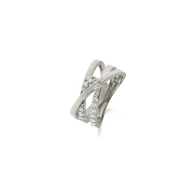 Bague en or blanc et diamant
