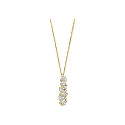 Collier en or jaune et diamants