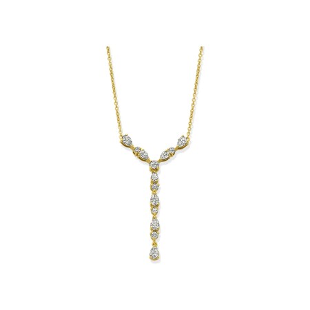 Collier en or jaune et diamants