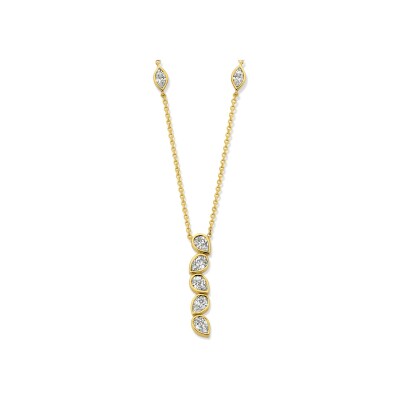 Collier en or jaune et diamants