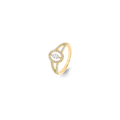 Bague en or jaune et diamants
