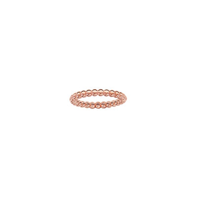 Bague en argent doré rose, taille 56