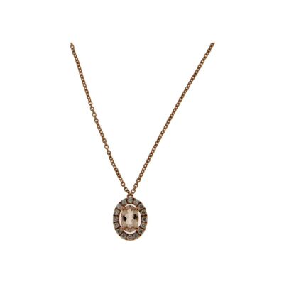 Collier en or rose et diamant
