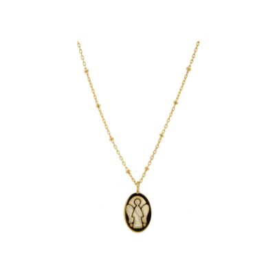 Collier en or jaune et nacre