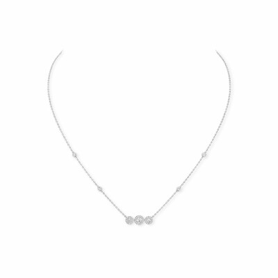 Messika Joy Trilogy necklace, white gold, diamonds