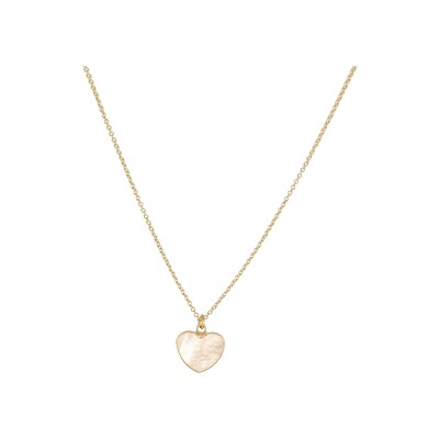Collier avec motif en or jaune et nacre
