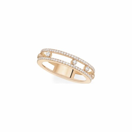 Messika Move Romane wedding ring, rose gold, diamonds