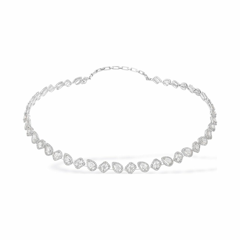 Messika Skinny rivière necklace, white gold and diamonds