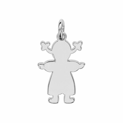 Pendentif argent petite fille