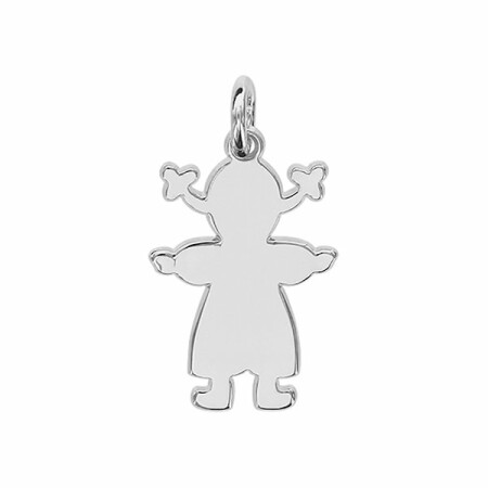 Pendentif argent petite fille